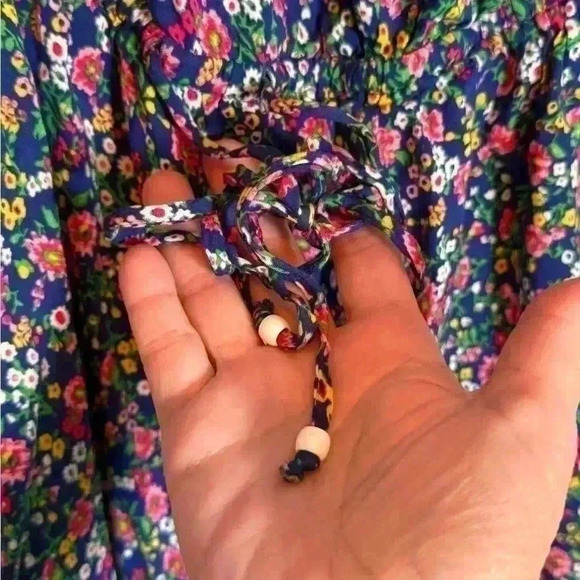 Polo Ralph Lauren floral summer one piece feminine ruffles on edges so‎ cute - Picture 3 of 8